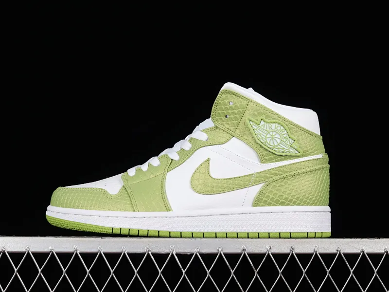All categories Air Jordan Jordan series basketball shoes Air Jordan 1 Mid Air Jordan 1 Mid SE "Green Python" AJ1 Joe 1 Green Snake DV2959-113
